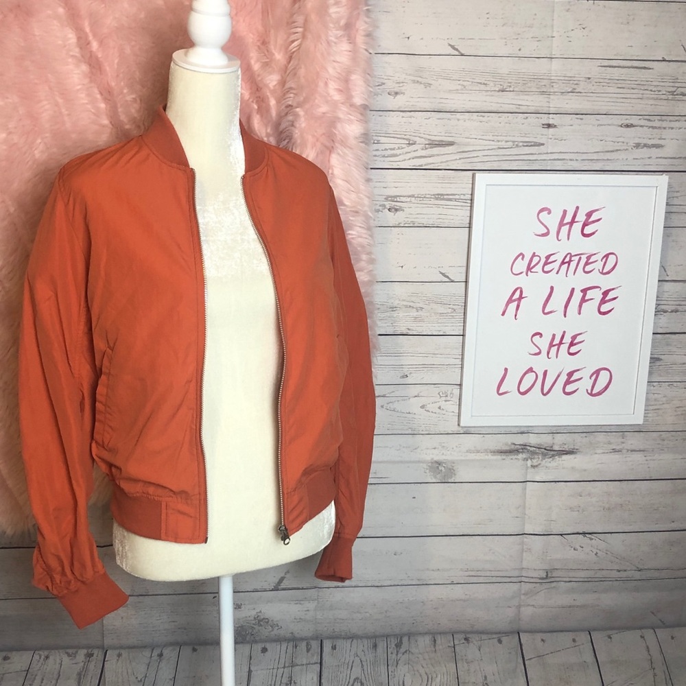 2 Jacket Bundle Burnt Orange Bomber Jacket - Picture 3 of 3
